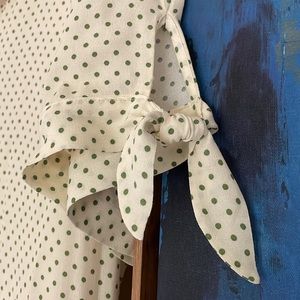 The Nines by HATCH, Green Polka Dot Maternity Dress, size M